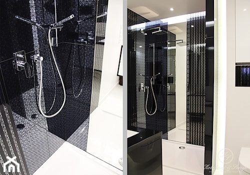 DOTS - Mała łazienka, styl nowoczesny - zdjęcie od Kołodziej & Szmyt Projektowanie Wnętrz