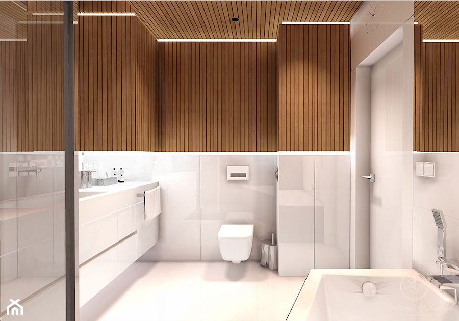 MAN'S WORLD - Średnia bez okna łazienka, styl nowoczesny - zdjęcie od Kołodziej & Szmyt Projektowanie Wnętrz