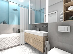 CREME DE LA CREME - Średnia bez okna z dwoma umywalkami z punktowym oświetleniem łazienka, styl prowansalski - zdjęcie od Kołodziej & Szmyt Projektowanie Wnętrz