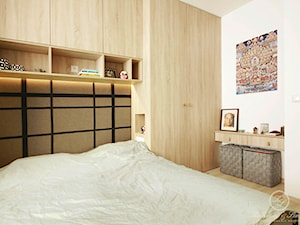 WOLA - Mała biała sypialnia, styl industrialny - zdjęcie od Kołodziej & Szmyt Projektowanie Wnętrz