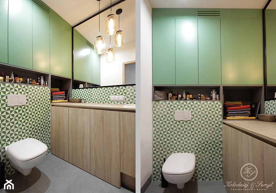 WOLA - Mała łazienka, styl industrialny - zdjęcie od Kołodziej & Szmyt Projektowanie Wnętrz