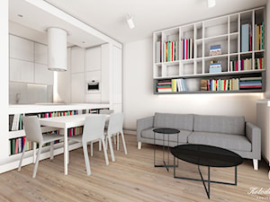 WHITE - Salon, styl nowoczesny - zdjęcie od Kołodziej & Szmyt Projektowanie Wnętrz