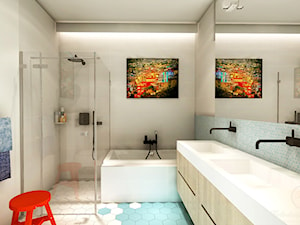 Color mix-łazienka - zdjęcie od Kołodziej & Szmyt Projektowanie Wnętrz