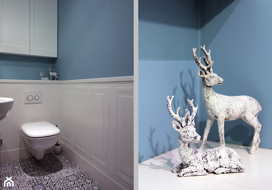 PARIS - Mała łazienka, styl prowansalski - zdjęcie od Kołodziej & Szmyt Projektowanie Wnętrz