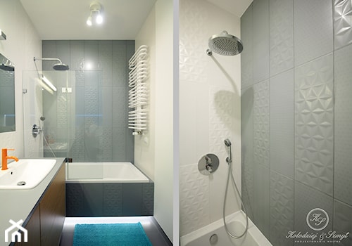 OAK - Mała bez okna łazienka, styl nowoczesny - zdjęcie od Kołodziej & Szmyt Projektowanie Wnętrz