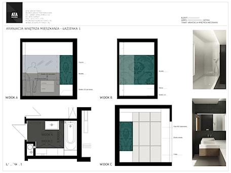 Aranżacje wnętrz - Łazienka: aranżacja mieszkania w Gdyni - Łazienka, styl nowoczesny - ATA architekci. Przeglądaj, dodawaj i zapisuj najlepsze zdjęcia, pomysły i inspiracje designerskie. W bazie mamy już prawie milion fotografii!