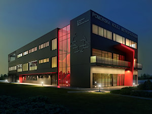 iluminacja budynku biurowego Gdańsk - zdjęcie od Umos' Lighting