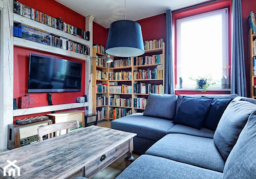 Apartament w Będzinie - Mały czerwony salon - zdjęcie od Beata Fajkus Fotografia Nieruchomości