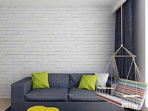 Mieszkanie we Wrocławiu/Flat in Wrocław - Mały biały salon - zdjęcie od Marta Kulczycka Cooldesign Biuro Projektowe