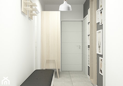 Mieszkanie w stylu surowym skandynawskim - Moderno - Hol / przedpokój, styl skandynawski - zdjęcie od ESSA Architektura