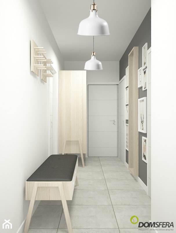 Mieszkanie w stylu surowym skandynawskim - Moderno - Hol / przedpokój, styl skandynawski - zdjęcie od ESSA Architektura