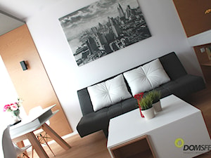 Mieszkanie ul. Nyska - Salon, styl nowoczesny - zdjęcie od ESSA Architektura