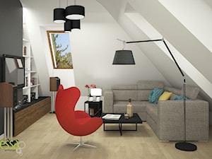 ul. Zwycięska - remont mieszkania - Salon, styl nowoczesny - zdjęcie od ESSA Architektura