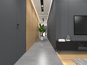 Projekt Mieszkania 134m2 | Ursynów - Średni szary hol / przedpokój, styl nowoczesny - zdjęcie od Framuga studio