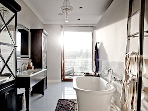 Patria - Średnia z punktowym oświetleniem łazienka z oknem, styl nowoczesny - zdjęcie od Casamila Architekci s.c.