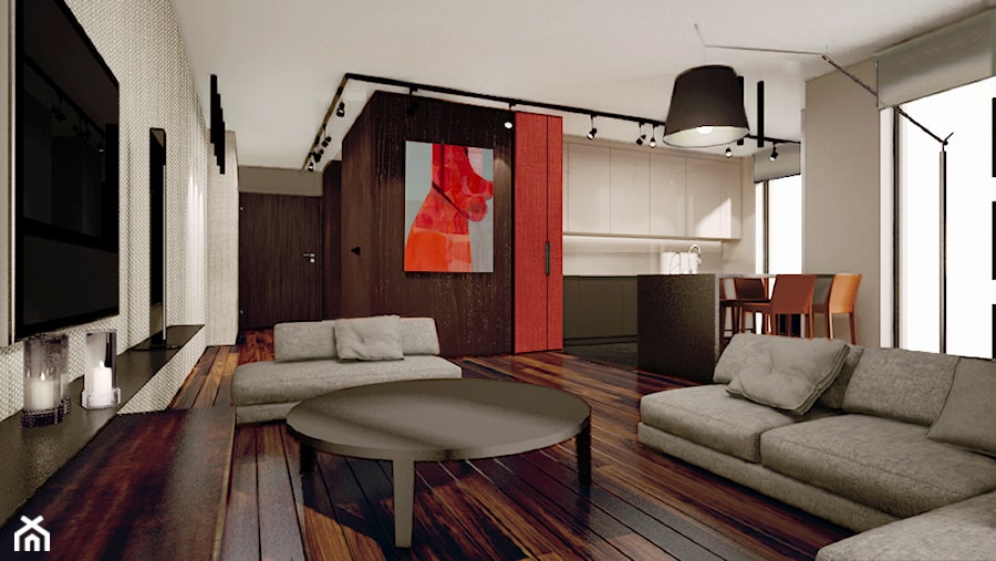 minimalistyczny salon - zdjęcie od studio POTORSKA