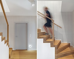 Dwupoziomowy apartament w Gdańsku 120 m - Schody, styl nowoczesny - zdjęcie od studio POTORSKA - Homebook