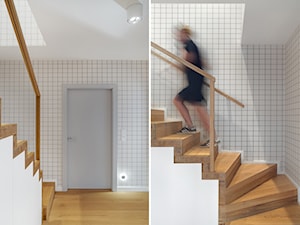 Dwupoziomowy apartament w Gdańsku 120 m - Schody, styl nowoczesny - zdjęcie od studio POTORSKA