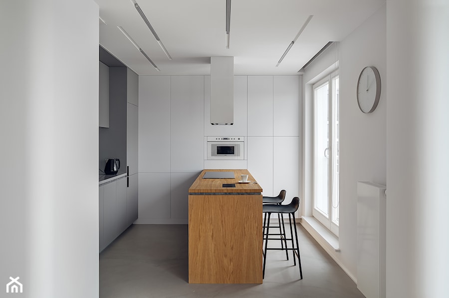 Apartament w Gdyni 90 m2 w Silver House - Kuchnia, styl nowoczesny - zdjęcie od studio POTORSKA