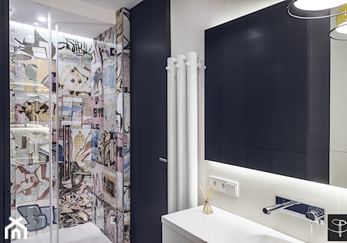 Średnia bez okna łazienka, styl nowoczesny - zdjęcie od studio POTORSKA