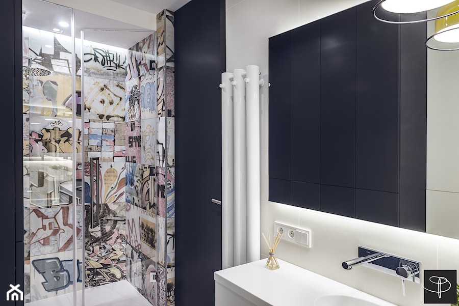Średnia bez okna łazienka, styl nowoczesny - zdjęcie od studio POTORSKA
