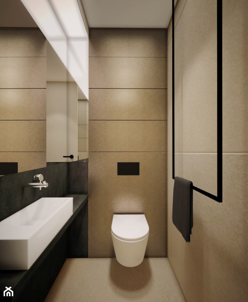 kontrastowa toaleta - zdjęcie od studio POTORSKA - Homebook