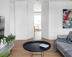 Apartament w Gdyni 90 m2 w Silver House - Salon, styl nowoczesny - zdjęcie od studio POTORSKA - Homebook