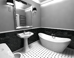 Łazienka retro - Średnia bez okna z lustrem łazienka, styl tradycyjny - zdjęcie od Dorota Świątkowska - Homebook