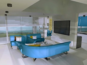 dom jednorodzinny - Salon, styl nowoczesny - zdjęcie od IZEdesign