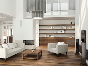 Projekt wnętrz domu_2 - Średni biały salon, styl nowoczesny - zdjęcie od ARCHISSIMA