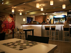 Pizzeria w Brzegu - Wnętrza publiczne, styl nowoczesny - zdjęcie od SHOQ STUDIO architektura i wnętrza