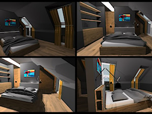 wnętrza mieszakalne - Sypialnia, styl nowoczesny - zdjęcie od AMPaszkowska projektowanie wnętrz