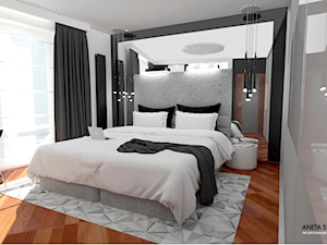 Sypialnia, styl nowoczesny - zdjęcie od WNĘTRZNOŚCI Projektowanie wnętrz Aneta Stokowska