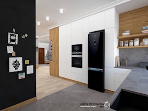 Apartament w Otwocku - Kuchnia, styl nowoczesny - zdjęcie od WNĘTRZNOŚCI Projektowanie wnętrz Aneta Stokowska