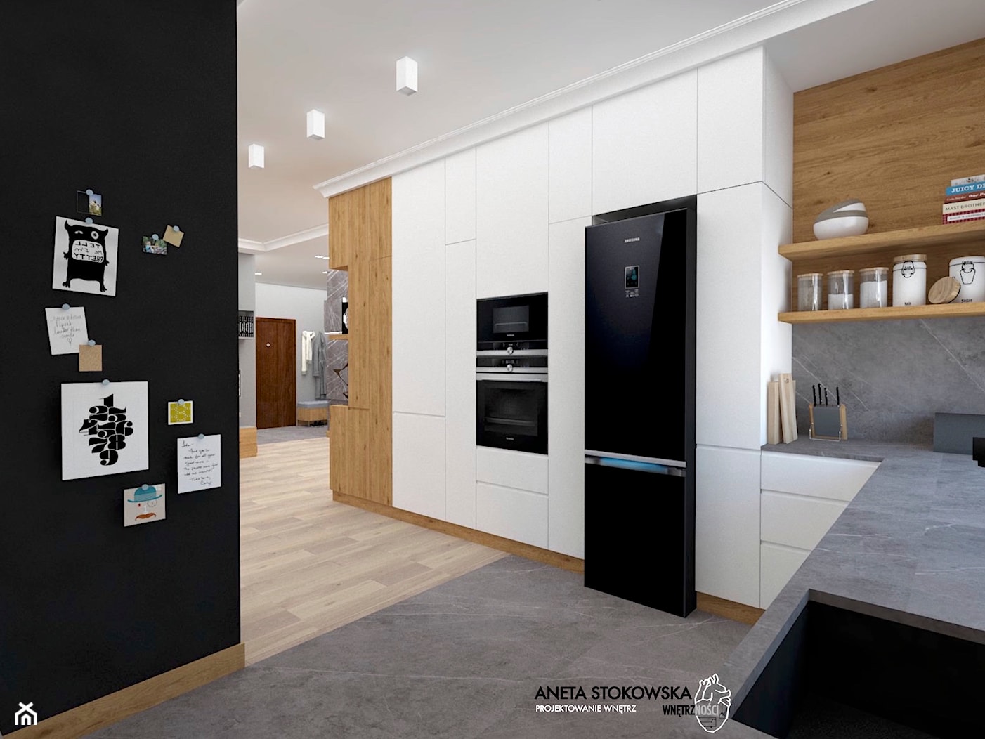 Apartament w Otwocku - Kuchnia, styl nowoczesny - zdjęcie od WNĘTRZNOŚCI Projektowanie wnętrz Aneta Stokowska - Homebook