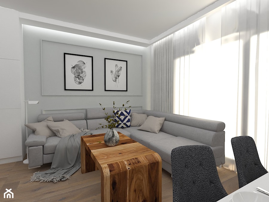 APARTAMENT MOKOTÓW II - Salon, styl nowoczesny - zdjęcie od WNĘTRZNOŚCI Projektowanie wnętrz Aneta Stokowska