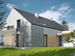 Projekt domu pod krakowem - Duże jednopiętrowe domy jednorodzinne murowane z dwuspadowym dachem - zdjęcie od mocolocco
