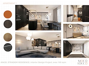Apartament Angel - Salon, styl nowoczesny - zdjęcie od mocolocco