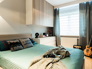 mieszkanie prywatne 60m2 - Rezydencja Daglezja - Toruń - Mała biała sypialnia, styl nowoczesny - zdjęcie od studio 1111