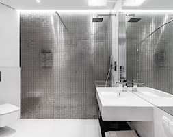 mieszkanie prywatne 60m2 - "Horyzonty Gdyni" - Średnia bez okna łazienka, styl minimalistyczny - zdjęcie od studio 1111 - Homebook