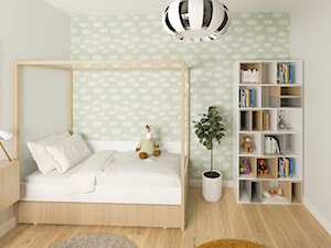 Pokoje dziecięce - Średni szary pokój dziecka dla dziecka dla nastolatka dla chłopca dla dziewczynki, styl skandynawski - zdjęcie od APkwadrat