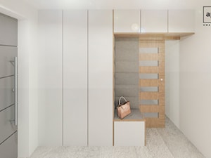 Średni biały hol / przedpokój, styl minimalistyczny - zdjęcie od APkwadrat