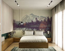 Wnętrze domu Grodzisk Mazowiecki - Średnia szara sypialnia, styl nowoczesny - zdjęcie od APkwadrat - Homebook
