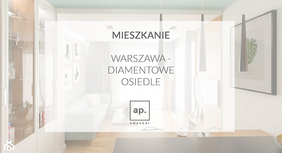 Skandynawski minimalizm na warszawskim Diamentowym Osiedlu. - Salon, styl nowoczesny - zdjęcie od APkwadrat