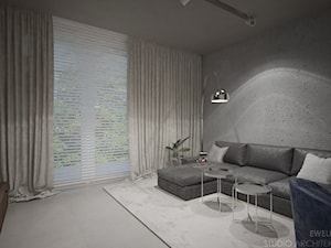 Mieszkanie w Warszawie - Salon, styl nowoczesny - zdjęcie od mgr sztuki arch. wnętrz Ewelina Matysiak