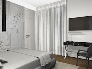 Atrium Park 110m2 - Średnia biała sypialnia, styl nowoczesny - zdjęcie od Interno