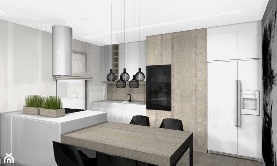 Apartament 75m2 - Kuchnia, styl minimalistyczny - zdjęcie od Interno