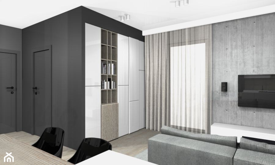 Atrium Park 65m2 - Salon, styl minimalistyczny - zdjęcie od Interno