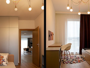 Atrium Park - mieszkanie pokazowe - Mały biały pokój dziecka dla nastolatka dla chłopca dla dziewczynki, styl nowoczesny - zdjęcie od Interno