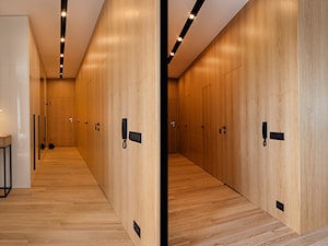 Atrium Park 110m2 - Duży biały brązowy hol / przedpokój, styl nowoczesny - zdjęcie od Interno